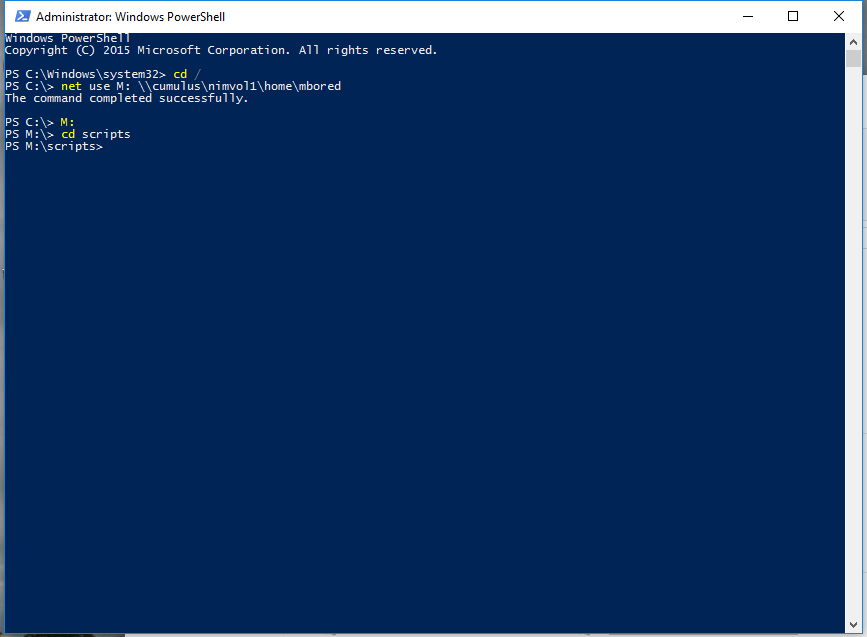 Powershell - remap drive for admin